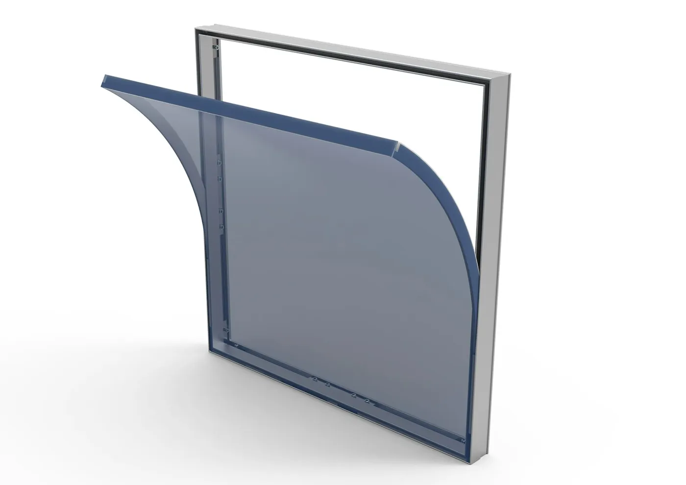 T-Flex 17/1 Straight — Wall-mounted fabric frame