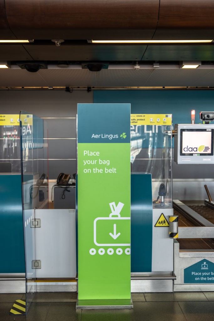 Dublin Airport Covid Screens — 3:rock signage and fit-out project