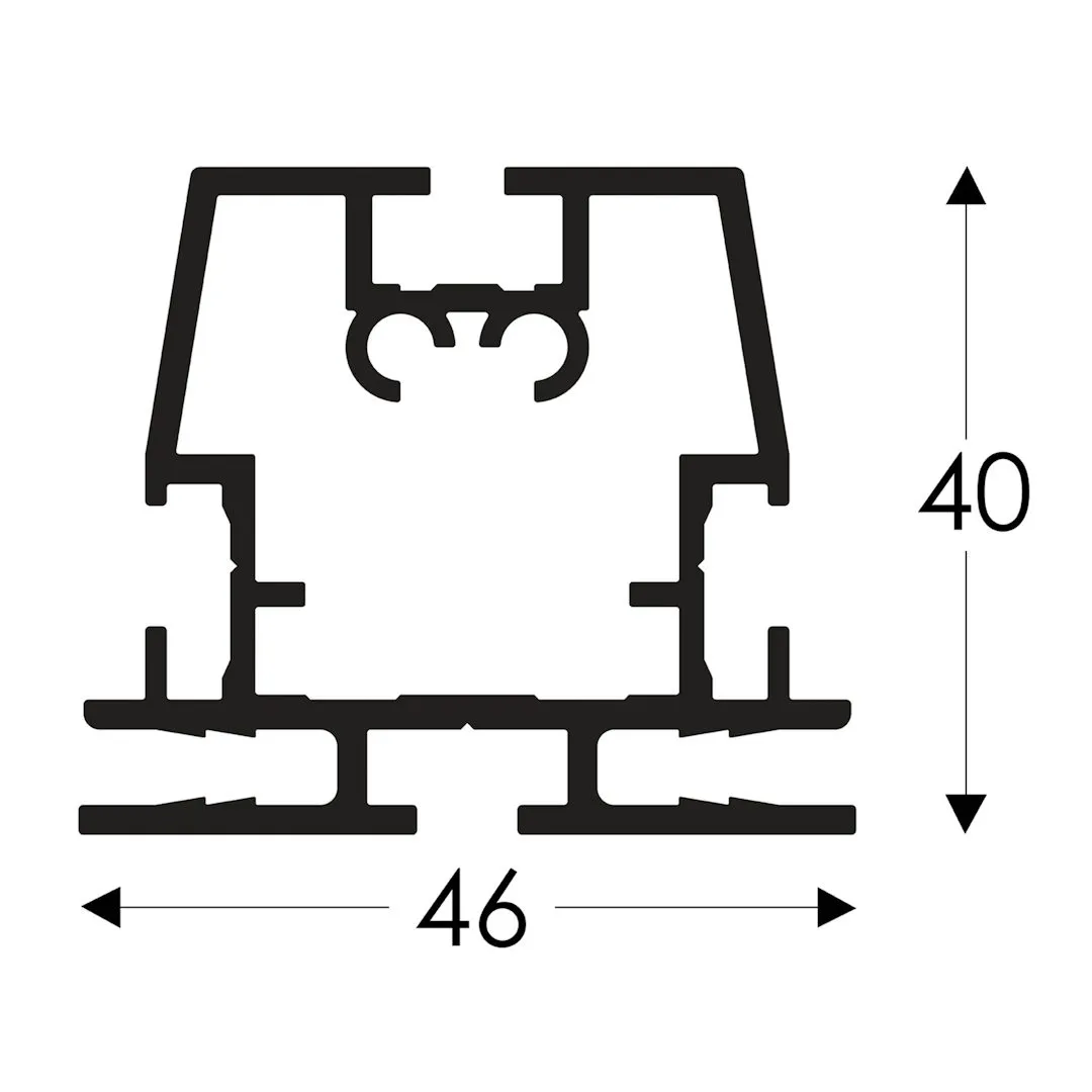 T-Flex 46/2 — Double-sided for LED illuminated frames