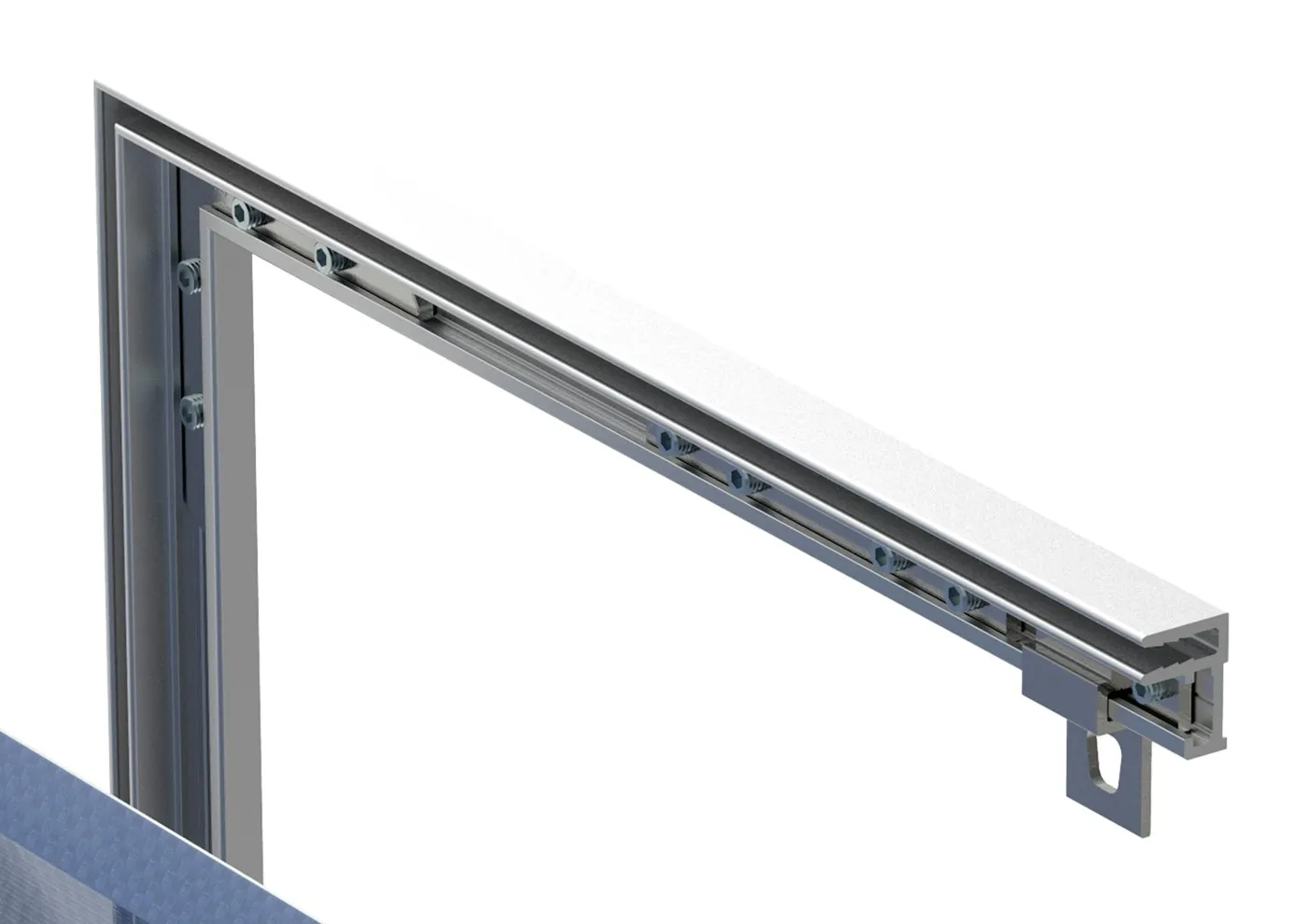 T-Flex 17/1 Mini — Wall-mounted fabric frame