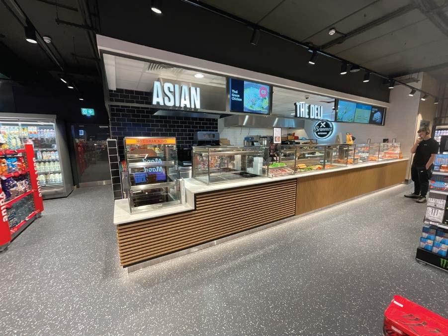 Completed deli counter and overhead department signage at Brownes Centra Kilcock