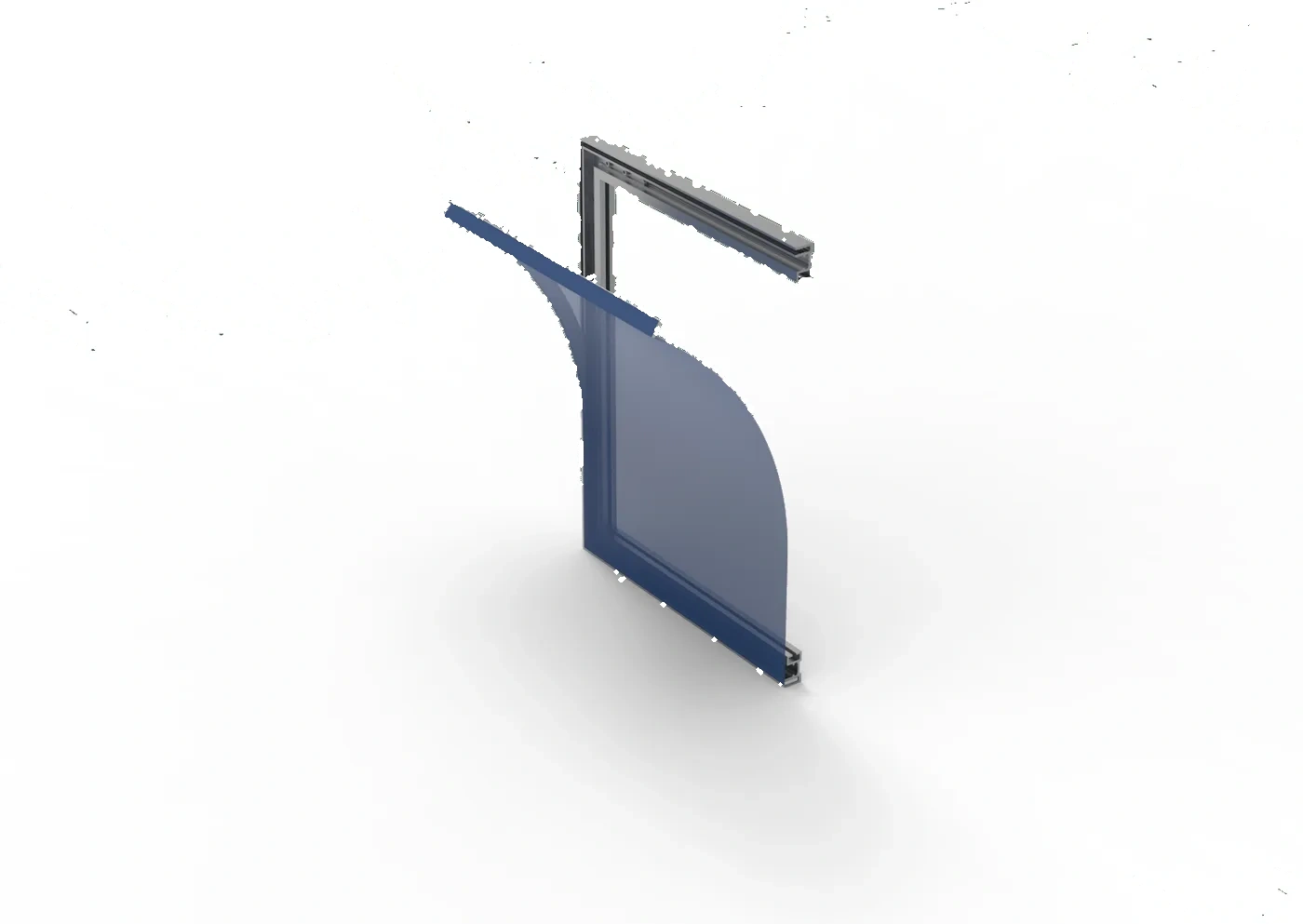 T-Flex 17/1 Plus — Wall-mounted fabric frame
