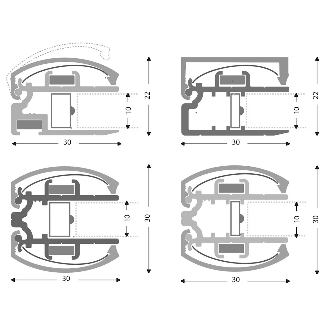 FrameLED — Illuminated poster snap frame system